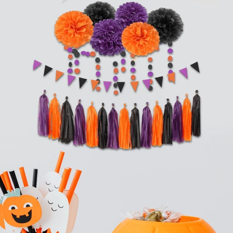 Khăn giấy Halloween đầy màu sắc Kiểu dáng sự kiện độc đáo và trang trí nhà cửa