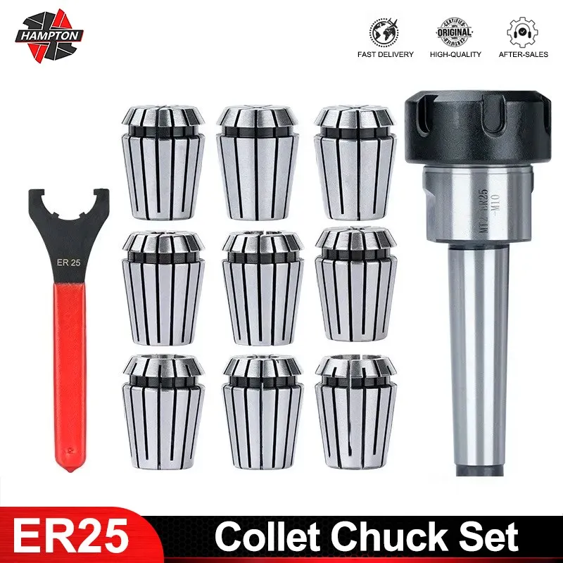 

ER25 Spring Collet Router Bit Collet Extension 3-16mm with UM Type ER Nut Wrench MTB2-MTA4 Morse Taper CNC Lathe Tool Holder