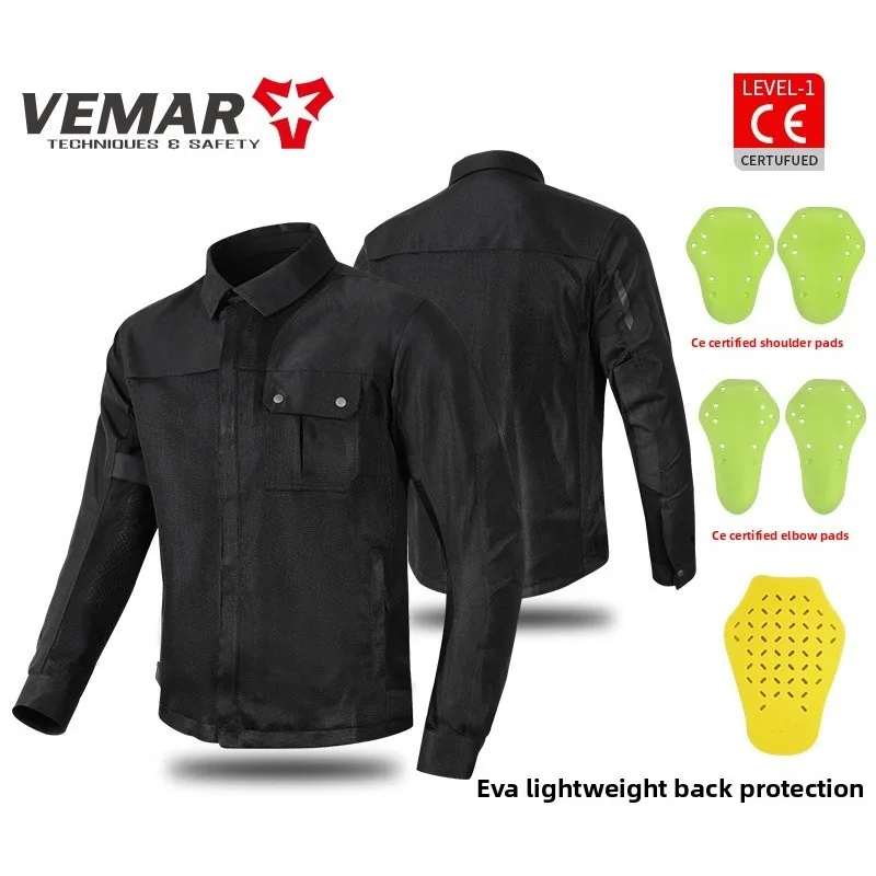 

Летняя дышащая сетчатая мотоциклетная куртка для мужчин, сертифицированная CE, с защитой от падений, в ретро-стиле, для мотокросса