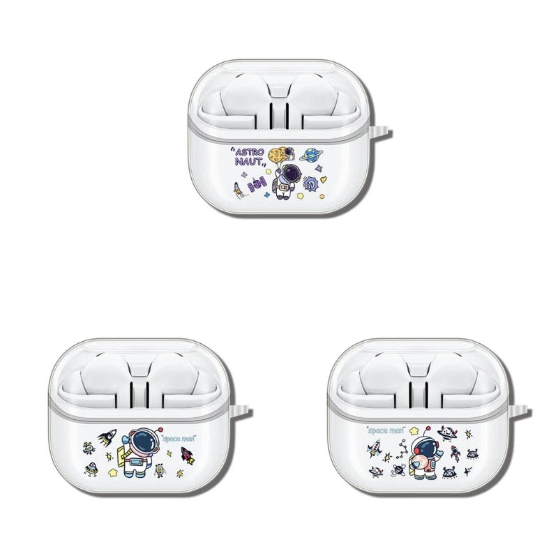 

TPU Wireless Earbud Protections, Transparents Case With Unique Cartoon Illustrations for Sam-sung Gal-axy Buds 3Pro