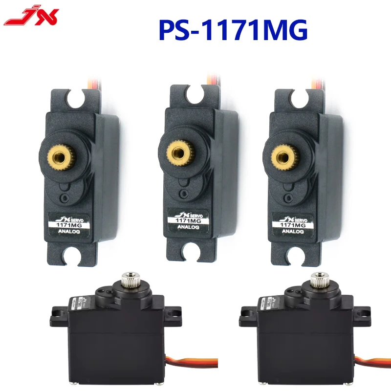 Jx servo PS-1171MG 17g 3.5kg torque metal engrenagem analógico mini lron núcleo servo para rc mini helicóptero avião robô peças diy