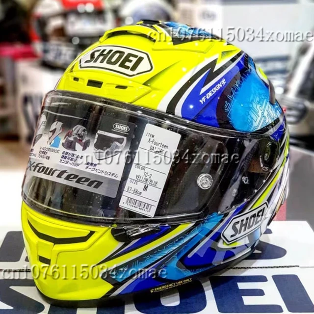 SHOEI X-14 Helmet 74 Yellow Kato Daijiro TC-3 X-Fourteen X 