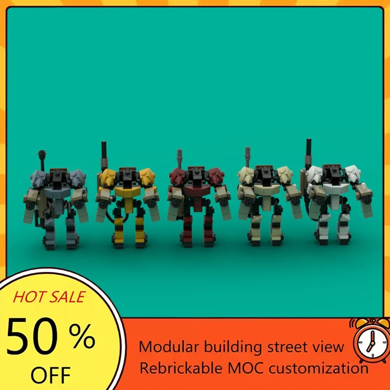 

Набор из 560 деталей: Популярная модель из фильма «Звездные войны», конструктор MOC, модульный боевой робот, технологичный подарок, праздничный набор для сборки, детский игровой комплект