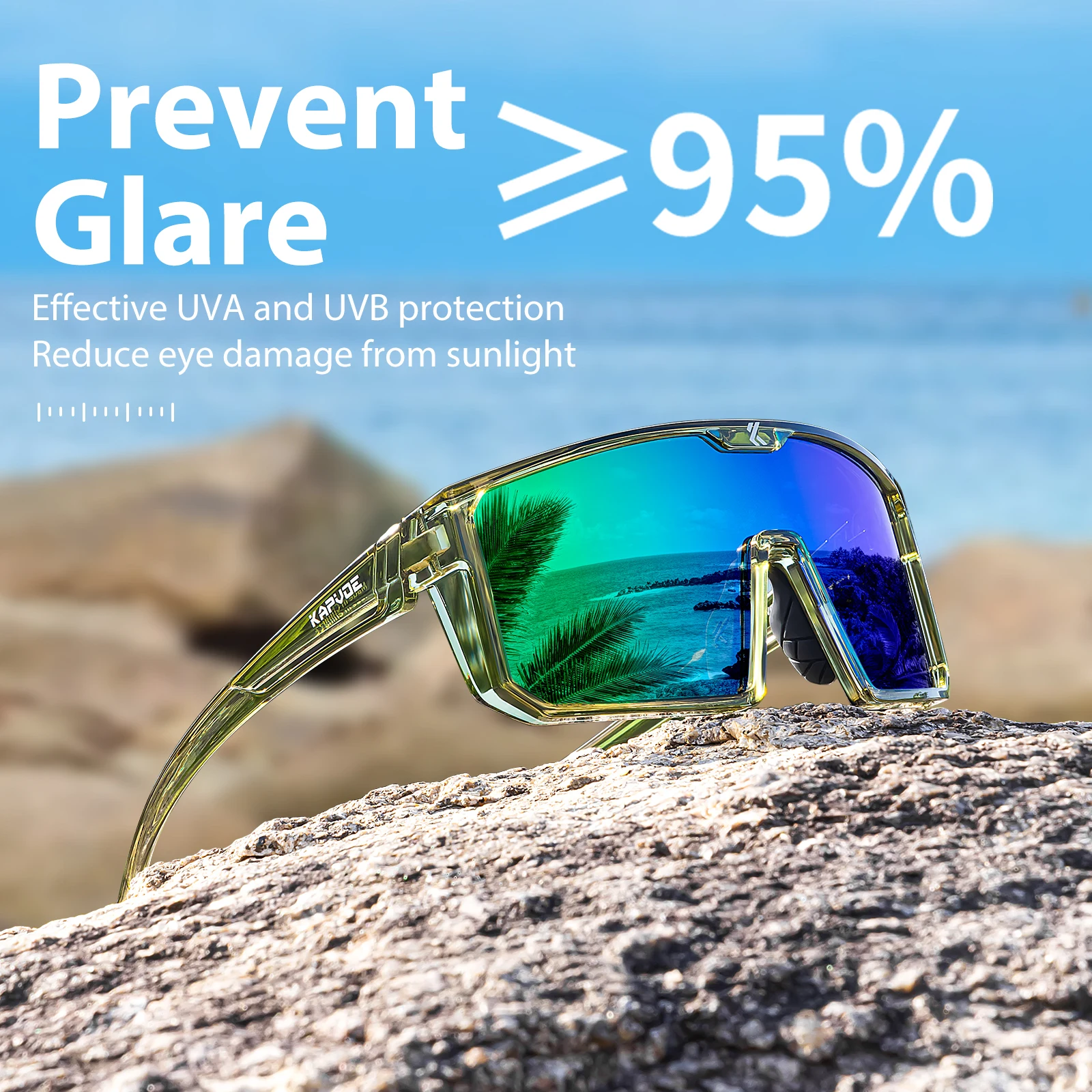 Fishing Sunglasses Polarized - Kapvoe Sıcak Erkekler Açık Polarize Spor
