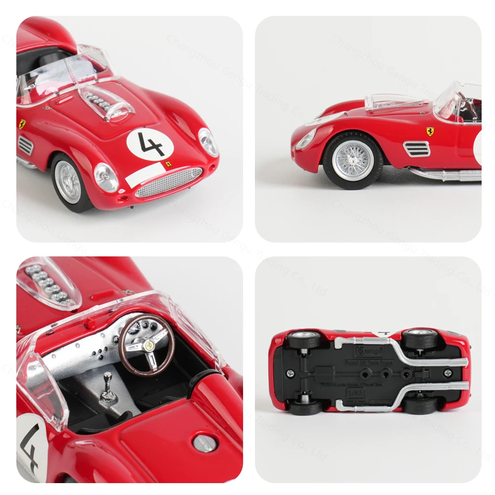 Bburago 1:43 Ferrari 250 Testa Rossa 1959 Static Die Cast Vehicles Collectible Model Racing Car Toys