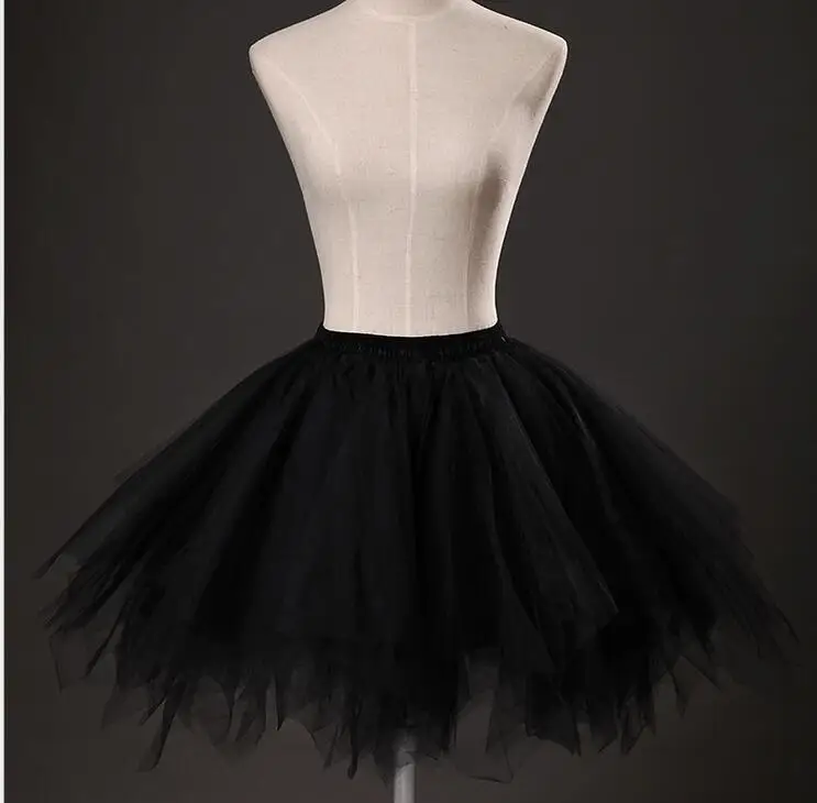 2020 neue 2018 Kurze Petticoat Tüll Röcke Frauen Elastische Stretchy Schichten Sommer Erwachsenen Tutu Rock Unterrock Rockabilly