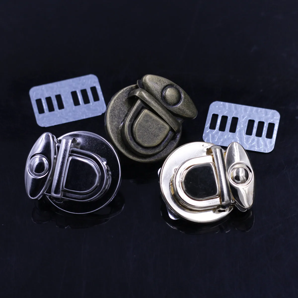 Metal Round Frame Press Locks Clasps For Coins Purse Handbag Handle Accessories 3x2.5cm High Quality