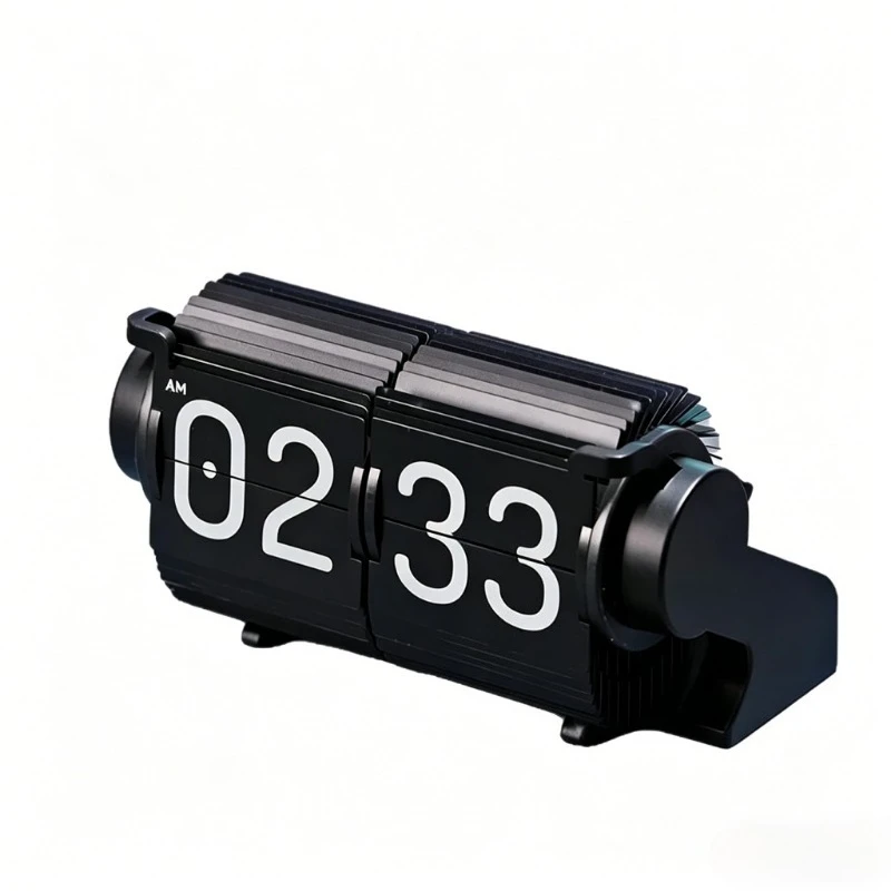 Creative Time Management Timer Alarm Clock Desktop Mechanical Multifunctional Flip Clock Intelligent Automatic Calendar Flip