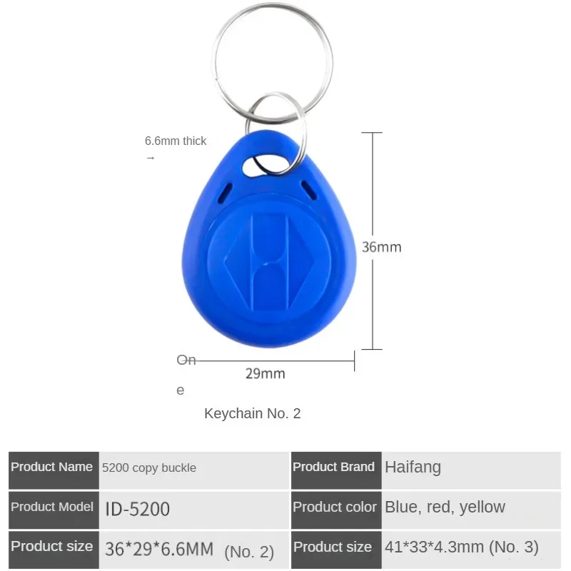 Cartão Em Branco Cópia Keychain, Frequência ID Card, Controle de Acesso, Cartão IC, UID Cópia, 5577, 125KHZ, 5pcs