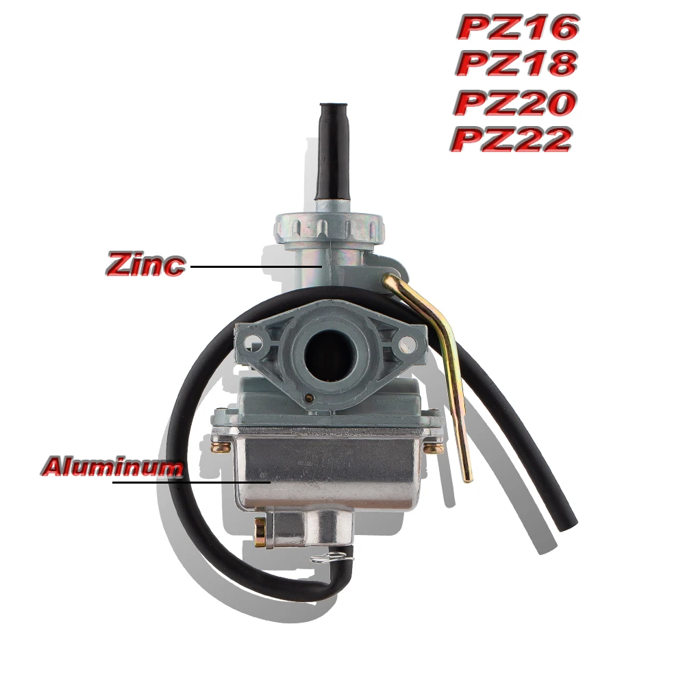 Carburetor Hand Choke Zinc Aluminum 16mm 18mm 20mm 22mm PZ16 PZ18 PZ20 PZ22 For 50cc 70cc 110cc 125cc 250cc ATV Quad Dirt Bike