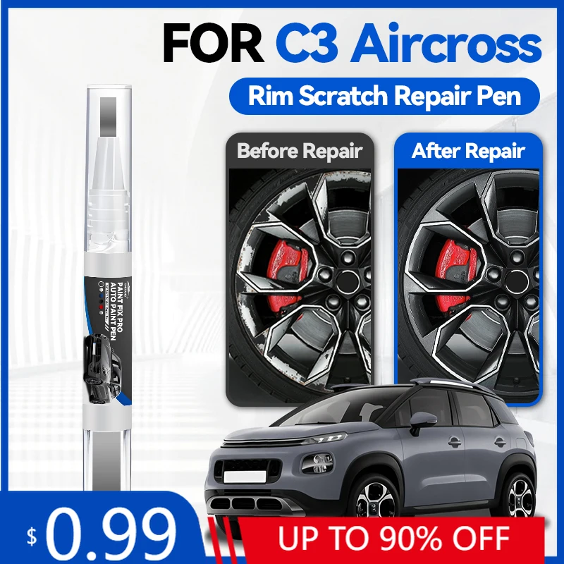 

Карандаш-корректор для колесных дисков Citroen C3 Aircross 2017-2025 PF1, средство для ремонта царапин, аксессуар для самостоятельного ремонта авто