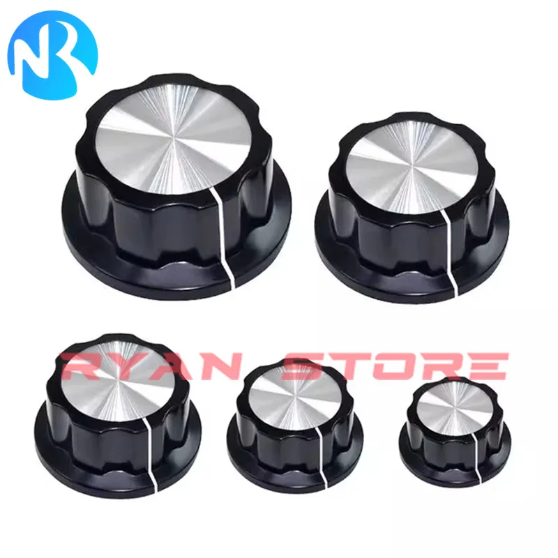 1 szt. Pokrętło potencjometru MF-A01/A02/A03/A04A05 pokrętło bakelitowe pokrętło ze skalą arkusz ze skalą potencjometr cyfrowy 6MM