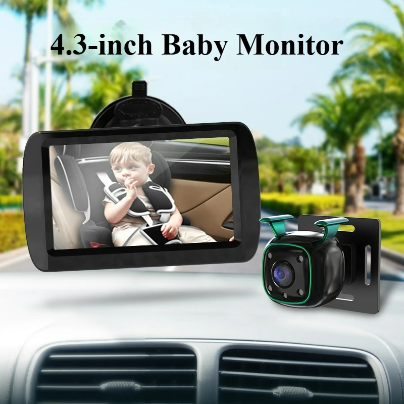 

4.3 Inch Car Baby Monitor Night Vision Rear Facing Backseat Camera Infant Car Seat Mirror for Baby Kids Pets