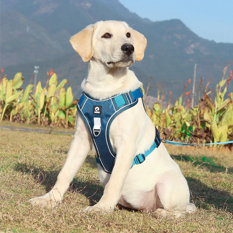 

Medium Large Dog Harnesses Collar Labrador Army Reflective Adjustable Harness Oxford Cloth Pet Vest Training Hound Walk the Dog