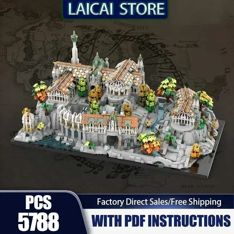Popular Movie Mode Moc Building Blocks Mini Craft Castle Technical Street View Bricks DIY Assembly Construction Holiday Gift Toy