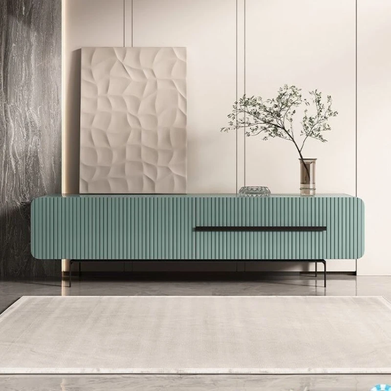 

Modern simple TV cabinet light luxury high-end commercial living room solid wood floor cabinet villa bedroom TV cabinet