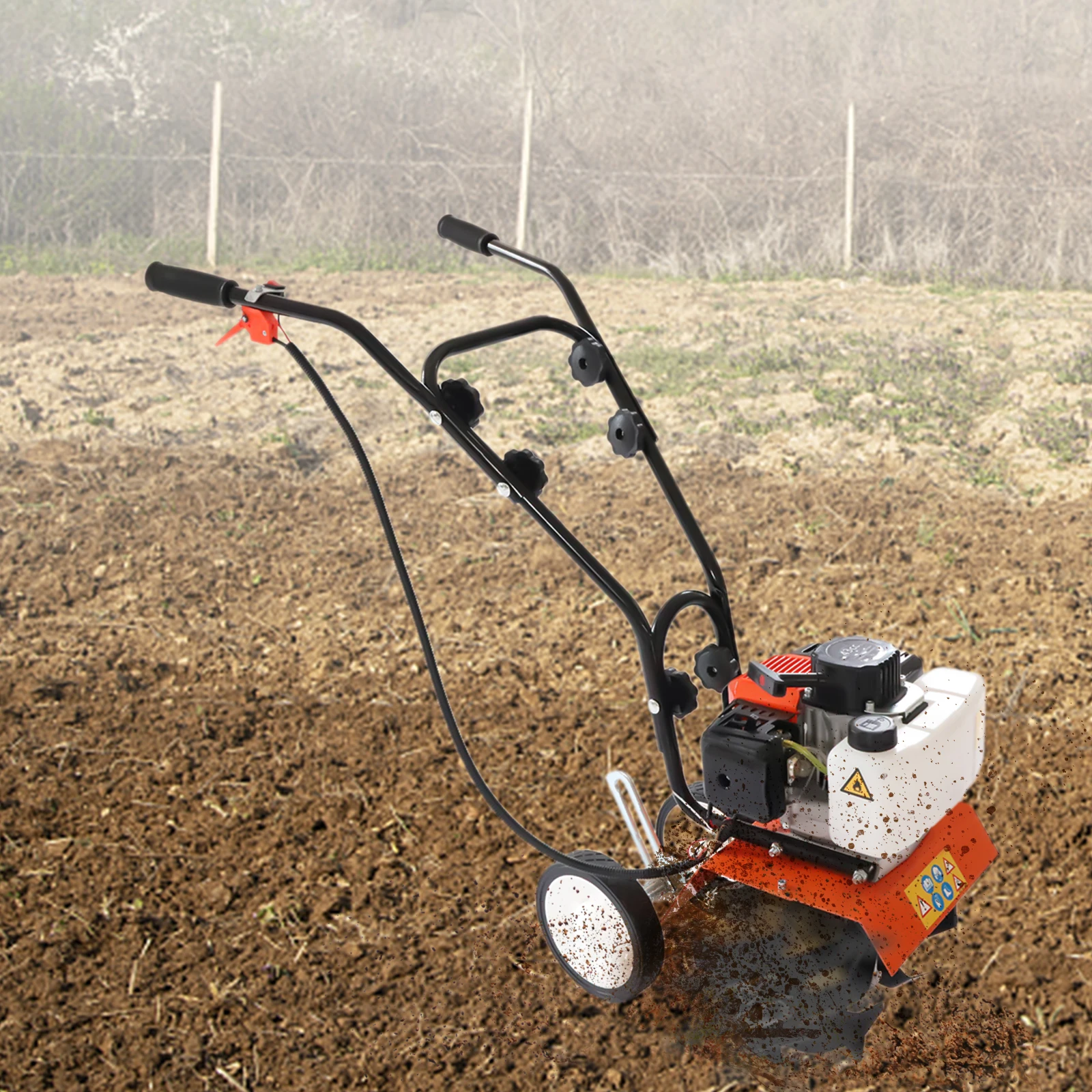 Lightweight Earth Mini Cultivator W/43Cc 2-Cycle Viper Engine 3.94