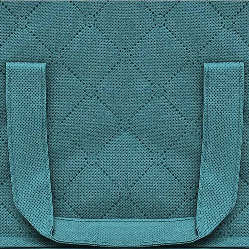 Non-Woven Foldable Storage Bag Portable Clothes Organizer Tidy Suitcase Home Storage Box Quilt Storage Container Bag 49×36×21cm