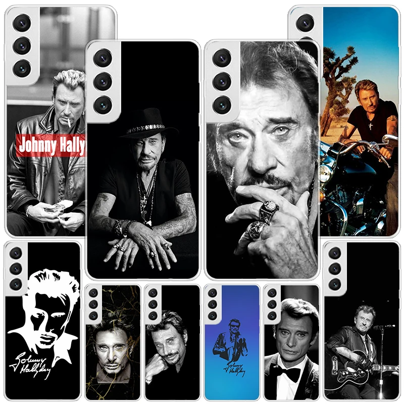 Johnny Hallyday Music Phone Case For Samsung Galaxy S24 Ultra S23 S22 S21 Plus S20 FE S10E S10 S9 S8 + Personalized Print Cover