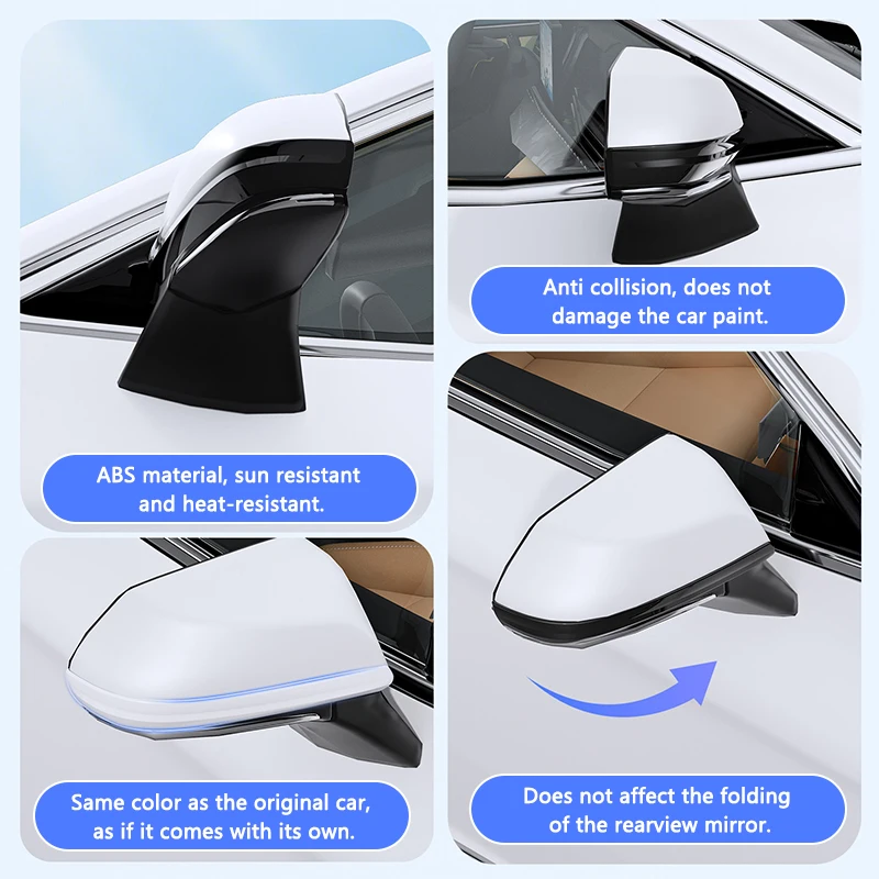 

Car Rear View Mirror Strip ABS Side Mirror Decor Trim Rearview Mirror Strip For Toyota Camry 2018-2024 2025 Exterior Accessories
