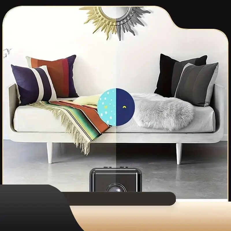 كاميرا X6D مربعة صغيرة عالية الدقة 2.4 جيجا هرتز واي فاي نظام أمان المنزل معدات ذكية تعمل بالأشعة تحت الحمراء للرؤية الليلية كاميرا مراقبة-T44C