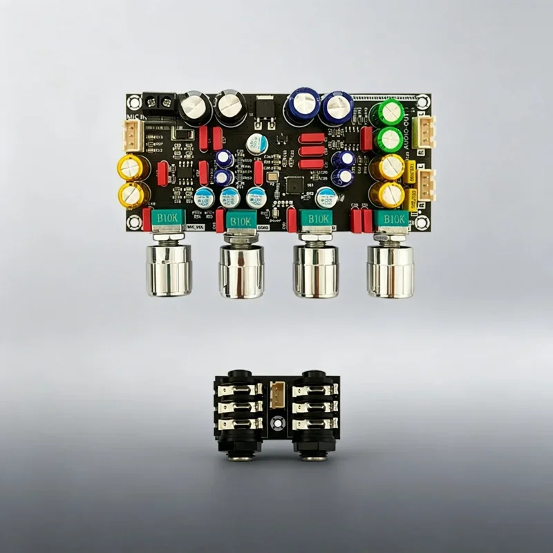 SmCpDC8-26V AMP Upgrade Karaoke Reverb Board Professional Microphone Preamplifier DSP Mixing Module Anti-Whistle