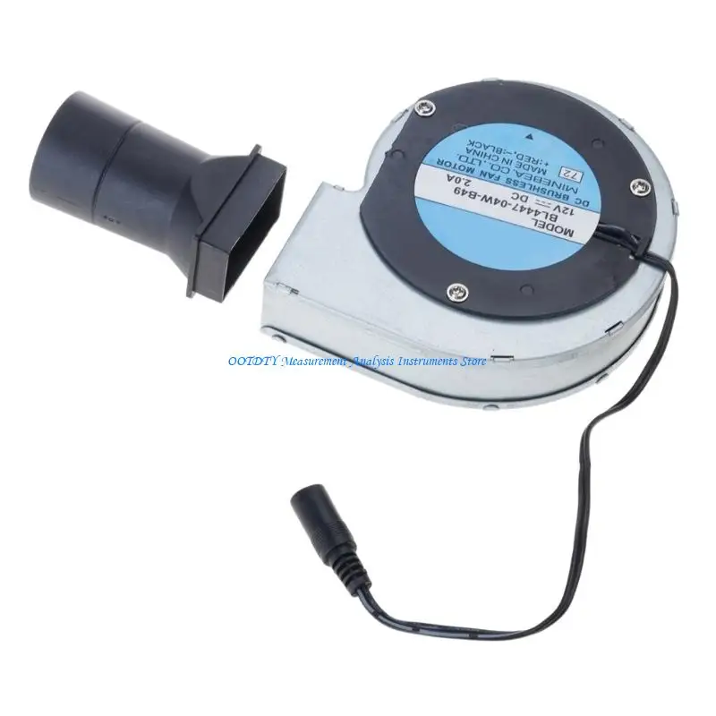 367D 12V Brushless BBQ Fan Electric Blower Starter High Speed for Charcoal BL4447-04W-B49 Cooling 2A 20W Po