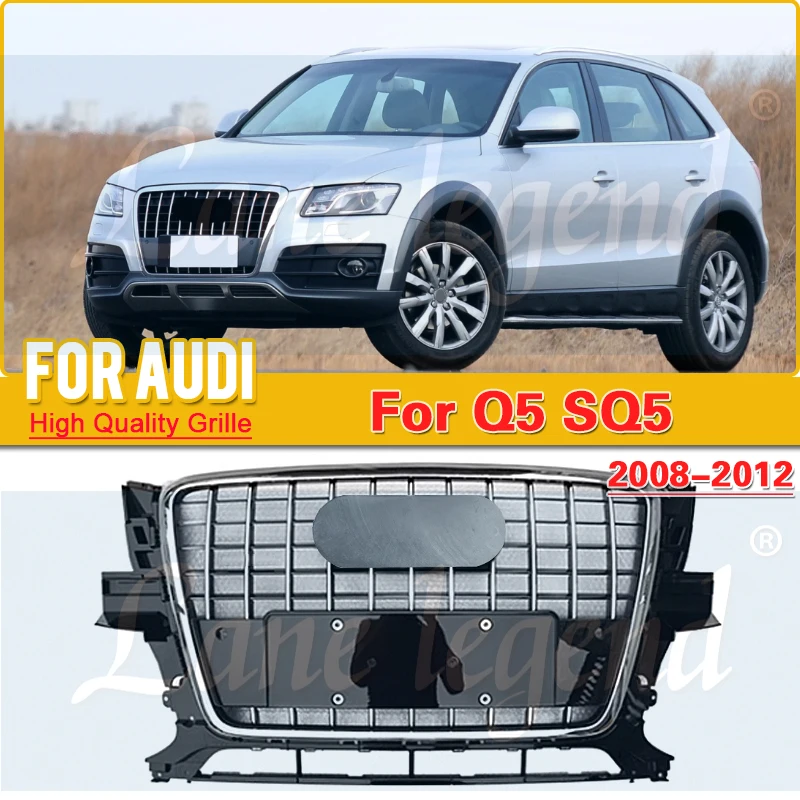 

Для Audi Q5 2008-2012 автомобильный передний бампер решетка краска Центр панель Стайлинг верхний гриль оригинальный автомобильный стиль вентиляционная сетка