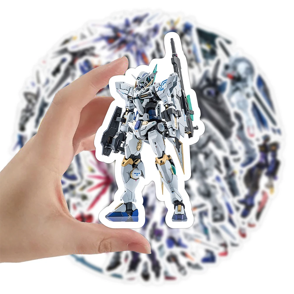 10/30/55pcs Cool GUNDAM Anime Cartoon Stickers Phone Motorcycle Luggage Notebook Waterproof Graffiti Decals Decor Kids Toy Gift