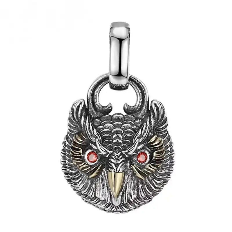 Vintage Delicate Owl Pendant Necklace Punk Street Jewelry for Men and Women