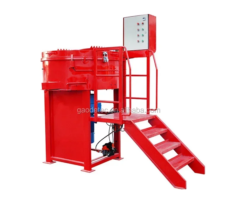 Hot Sell Pan Type Manual Hydraulic Discharge Door Refractory Mixers Price