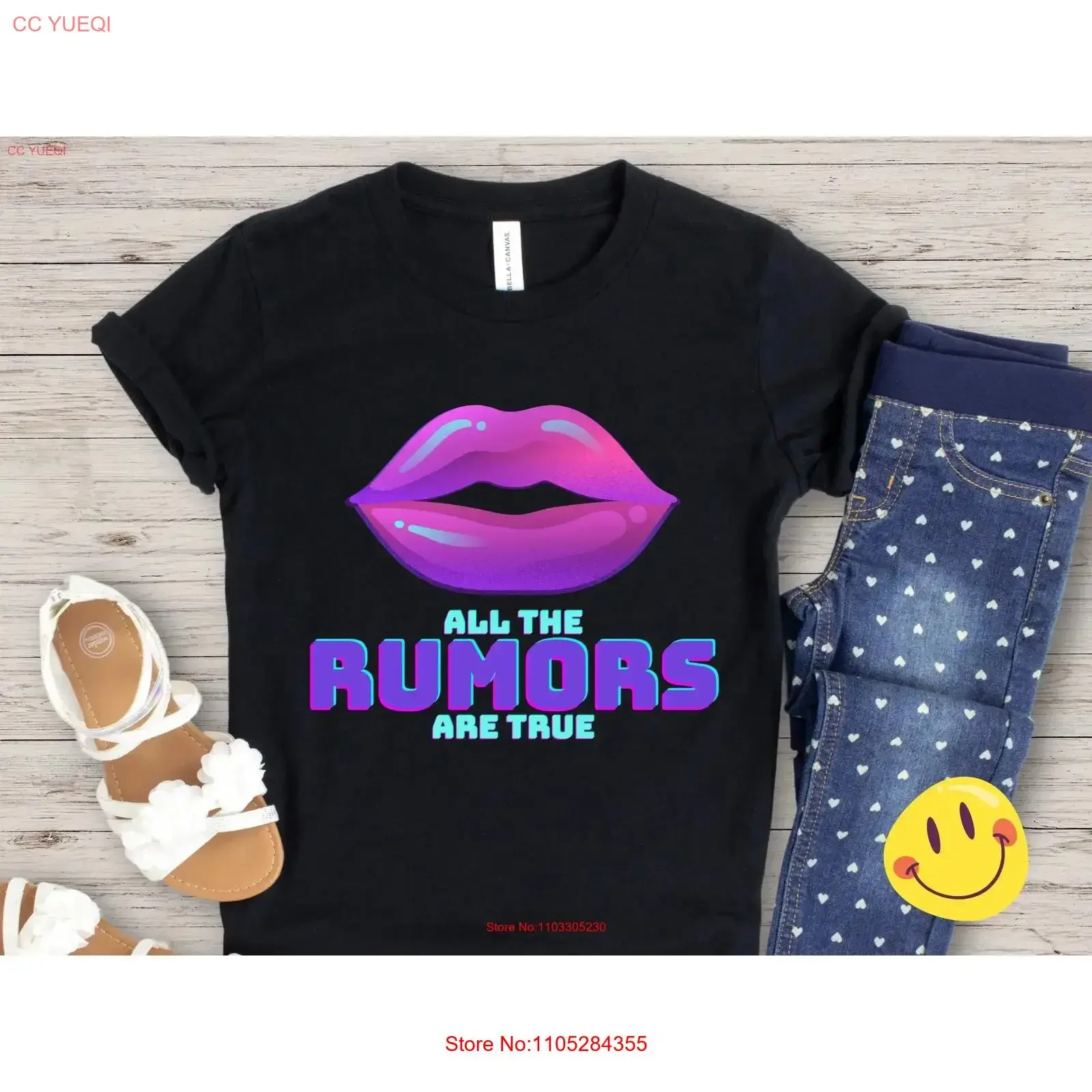Rumors Lizzo concerT T Shirt for girls kids boys Birthday All the are true vintage Washed Comfortable fashion Soft