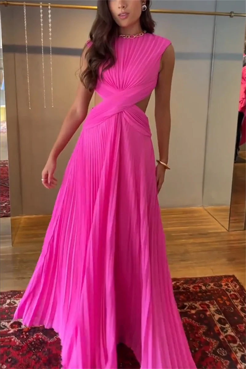 hot-pink-prom-dress-sexy-sleeveless-backless-ruffles-party-gown-casual-holiday-beach-formal-wedding-guest-birthday-evening-robe
