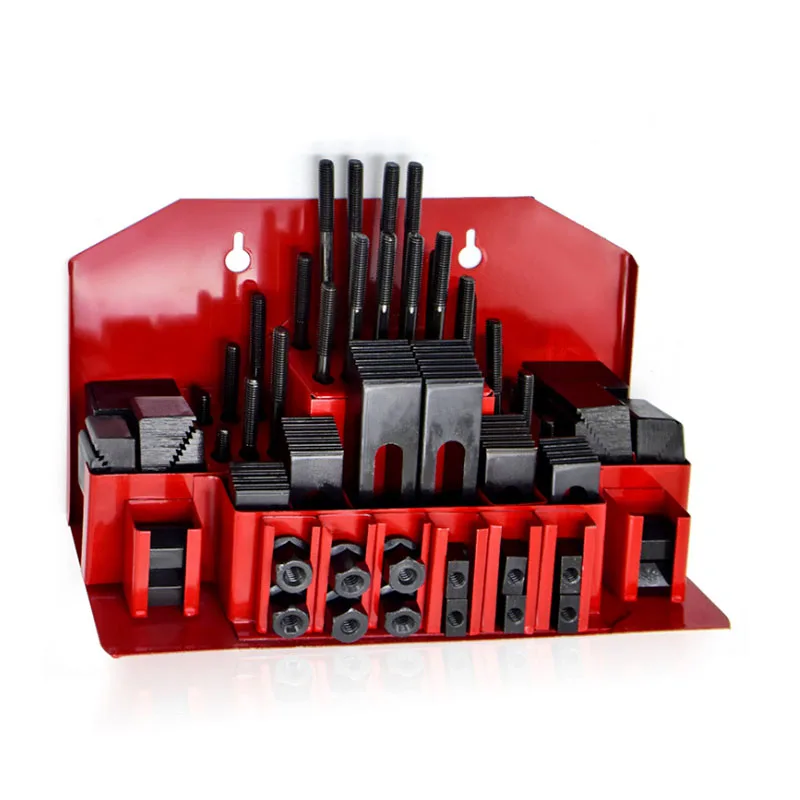 Surprise Price 58pcs Milling Machine Clamping Set Mill Clamp Kit Vice M12 Universal Fixture Screw Set Pressure Plate Processi