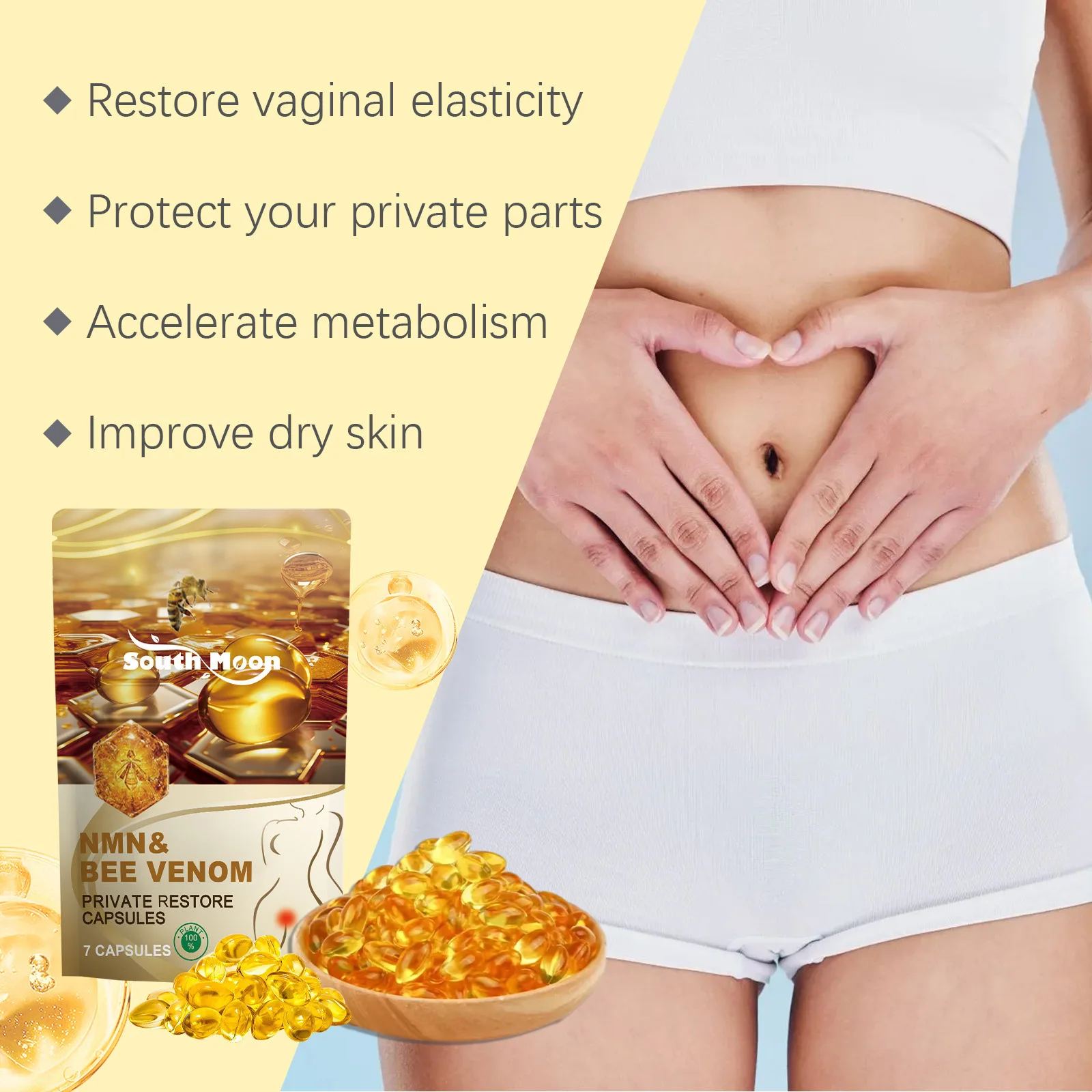 Vaginal Cleansing Capsule Vagina Tightening Odors Eliminating Prevent Vaginitis Gynecological Body Detox Vagina Shrinking Care