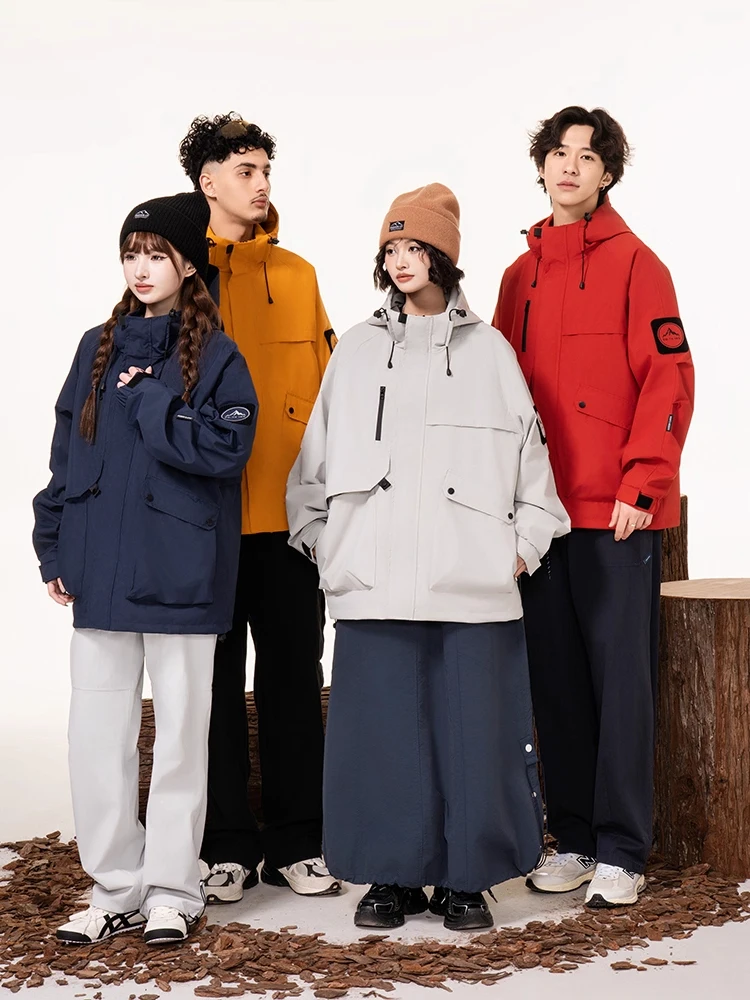 

ex Свободный крой, водонепроницаемый уличный Jaet, весна-осень 2022, ветрозащитный капюшон из полиэфирного волокна, длинная застежка-молния свеча