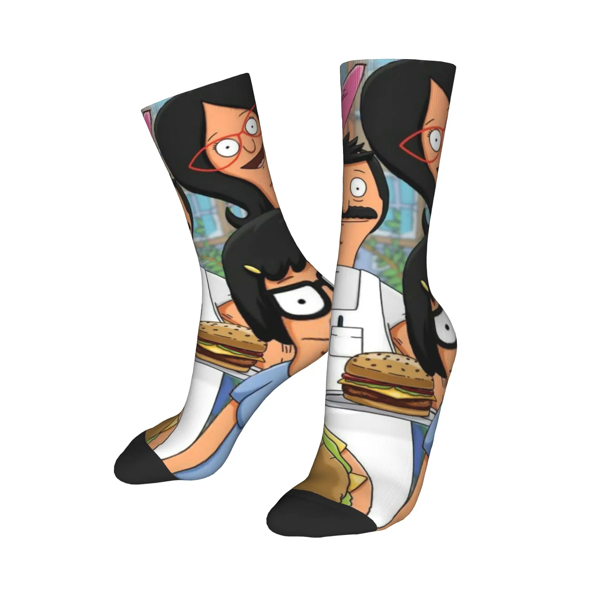 

Унисекс Bobs, забавные аксессуары B-Burgers, носки, впитывающие пот носки, милые для спортивной одежды