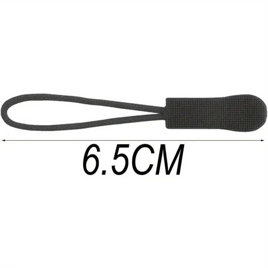 Black Zipper Pulls Replacement, 50PCS/100PCS Set