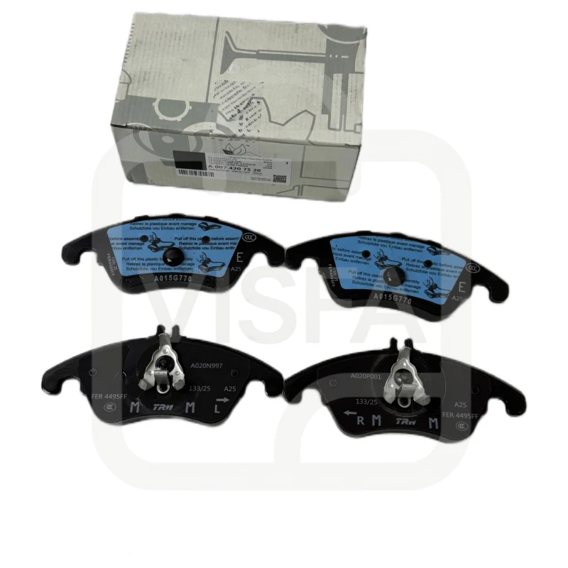 

OEM 0074207520 For Mercedes-Benz Brake Pads Back Skin ceramic Pad Front Friction Plate Brake Shoes Behind A0074207520