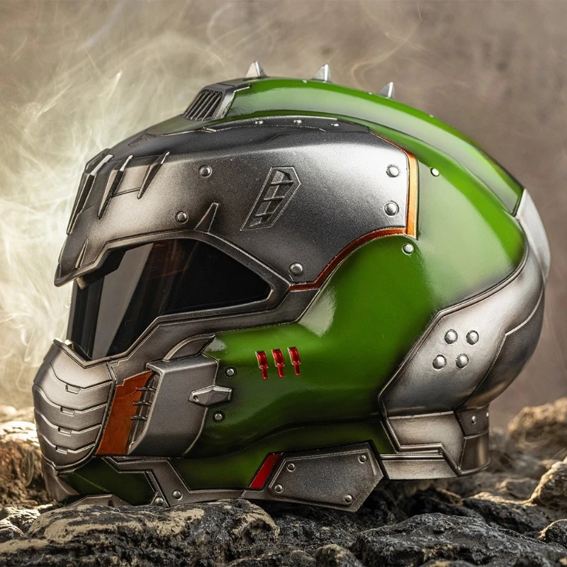 الراتنج يمكن ارتداؤها خوذة ملهى ليلي مرحلة الأداء بار قناع مهرجان الهالوين تأثيري قبعة #3