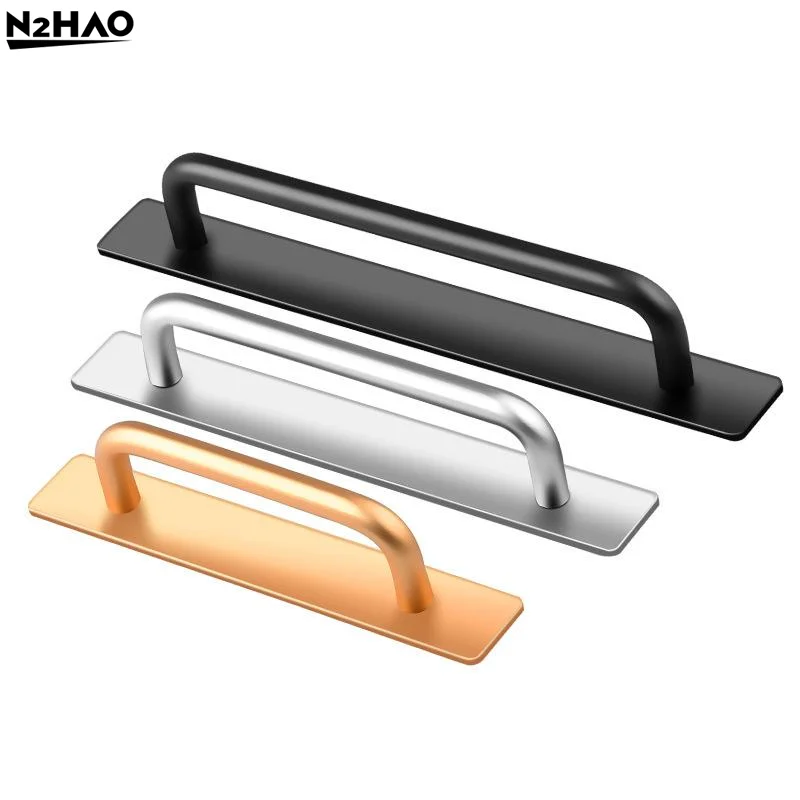 1Pcs Drawer Handle Aluminum Self-adhesive Handles For Easy Installation On Doors And Windows Without Drilling Window Door Handle