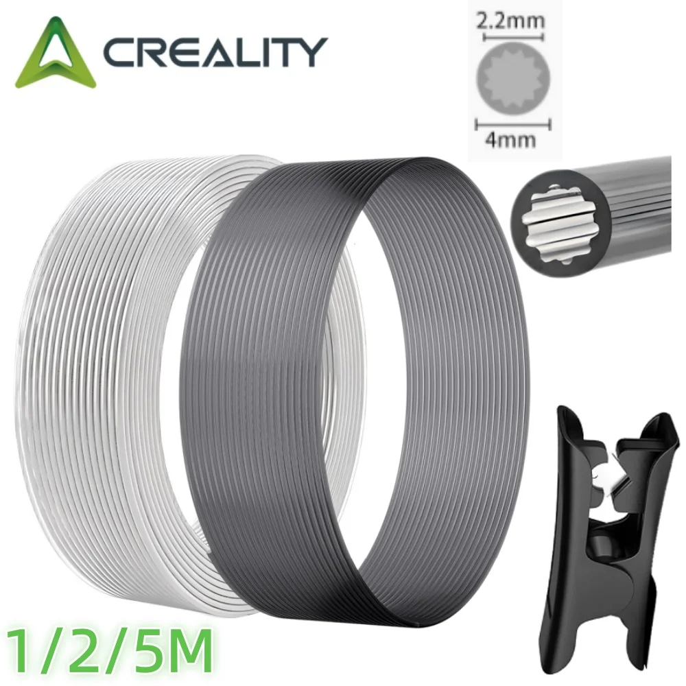 Upgraded Low-Resistance Star Shaped Materials PTFE Tube4mm OD Teflonto Ultra-Smooth Flow DIY 3D PrinterFor BambuLab AMS Creality