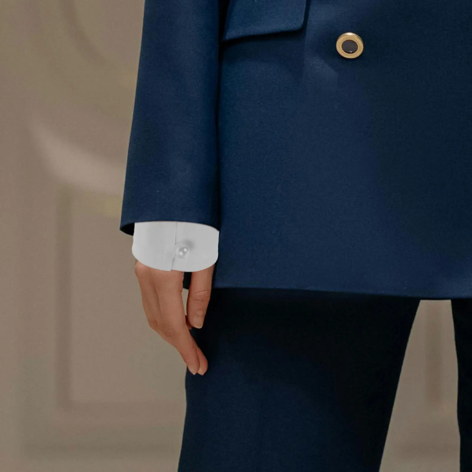 Manchette de poignet détachable en coton, 1 paire, chemises, Design confortable, décoration à la mode, réunions d'affaires, vêtements toute la journée