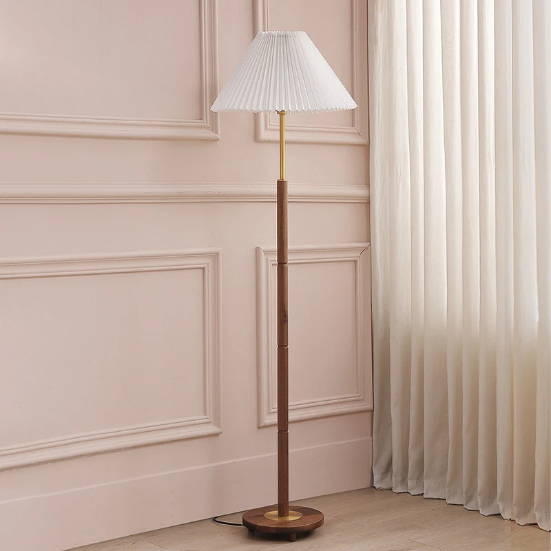 BELLE Nordic Retro Floor Lamp Modern Family Living Room Bedroom Golden Creative LED Decorative Standing Light