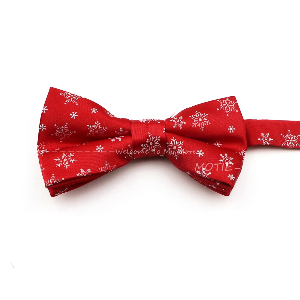 Men's Christmas Tree Snowflak Pattern Bowties Butterfly Party  Wedding Suit Shirt Bow Ties Female Male Bowknot Accessories Gifts