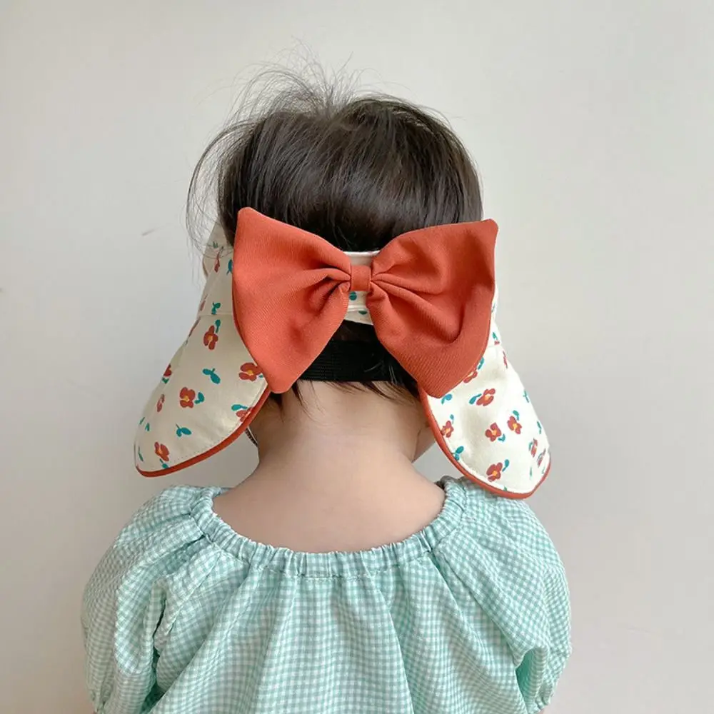 الموضة الكورية نمط زهرة غطاء دلو Bowknot القطن فارغة طفل Sunhat تنفس المضادة للأشعة فوق البنفسجية الأطفال صياد قبعة طفل