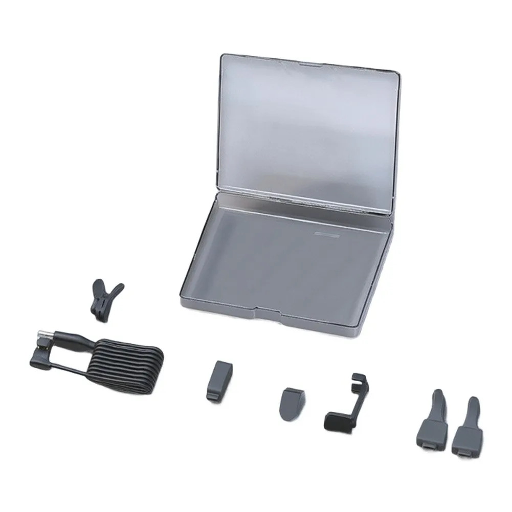 For Meta-Compatible 6-Piece Charging Kit for Smart Glasses Featuring 1.5m Cable Silicone Anti-Slip Hook and Accessories