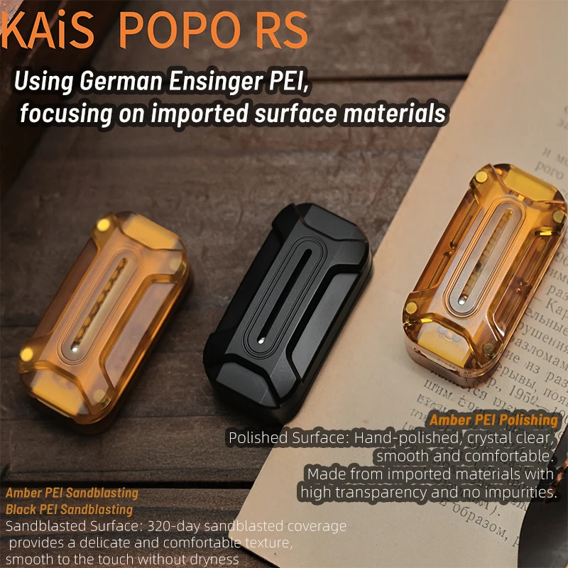KAIS POPO RS PEI Black 6mm Magnetic Ball Push Slider Slider Fidget Antistress Toy