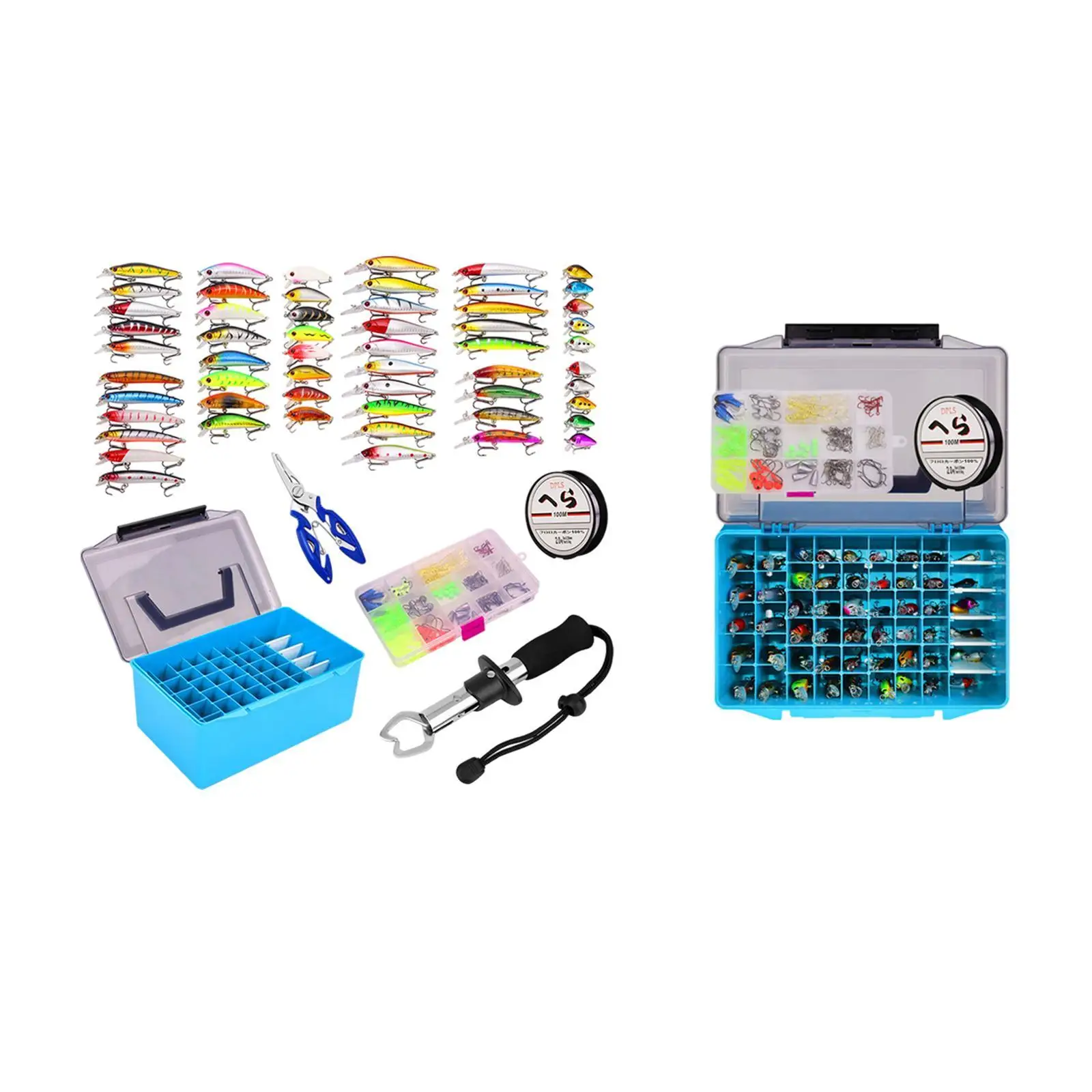 

Набор рыболовных приманок Tackle Box: реалистичные воблеры и снасти для рыбалки
