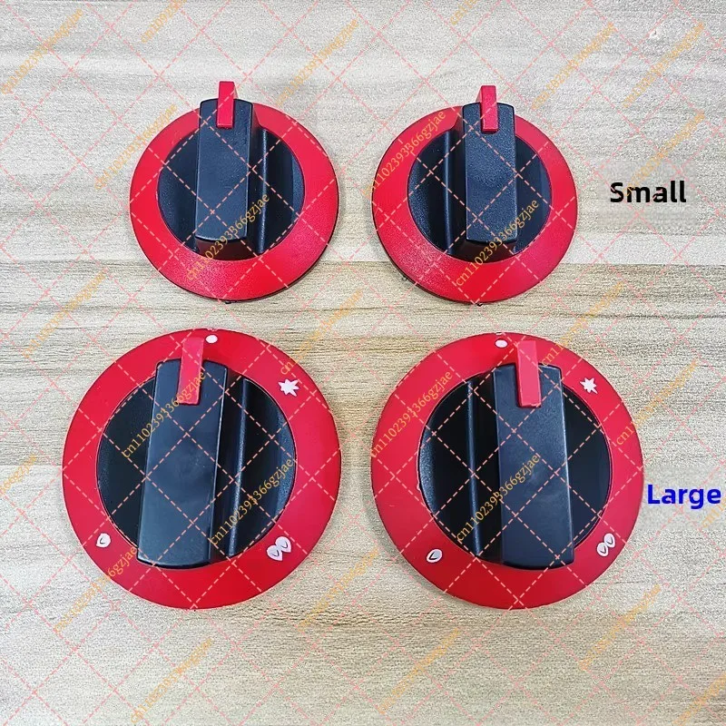 2Pcs 154 155 375 Plastic Red Gas Valve Knob for Griddle Stove Ignition Rotary Switch, Replacement Cooking Handle Parts